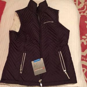 Plum purple lined vest